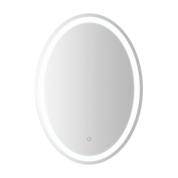 Dane 27 Round Frameless Anti-Fog Aluminum Front/Back-lit Tri-color LED Bathroom Vanity Mirror with Smart Touch Control